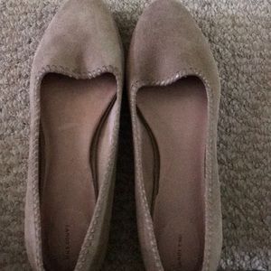 New never worn suede flats.